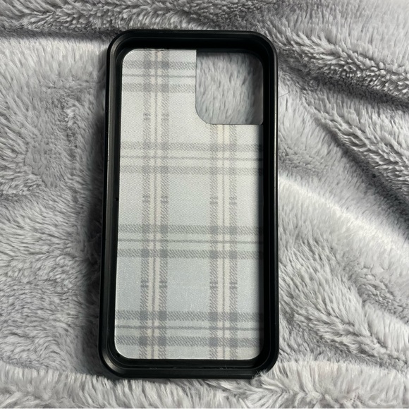iPhone 12 Mini Case - Blue Plaid Wildflower Case - Picture 2 of 2